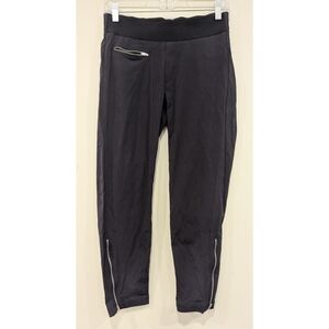 Athleta Mod Trekkie Crop Woven Pull On Pants In Black Size 2